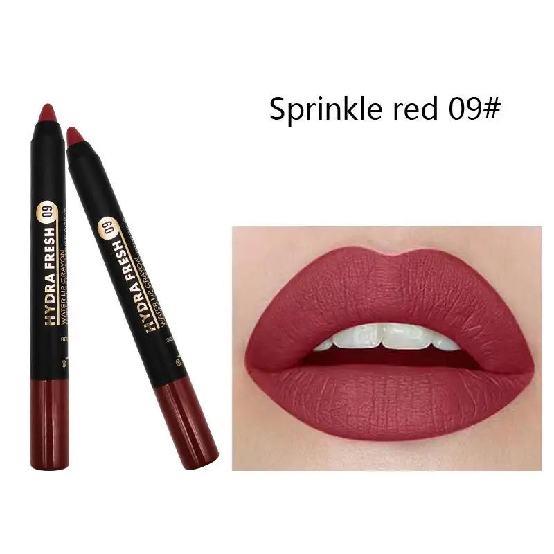 Waterdichte Matte Lipliner Potlood Sexy Rode Contour Tint Lippenstift Blijvende Non-stick Cup Hydraterende Lippen Makeup Cosmetische 8 Kleur