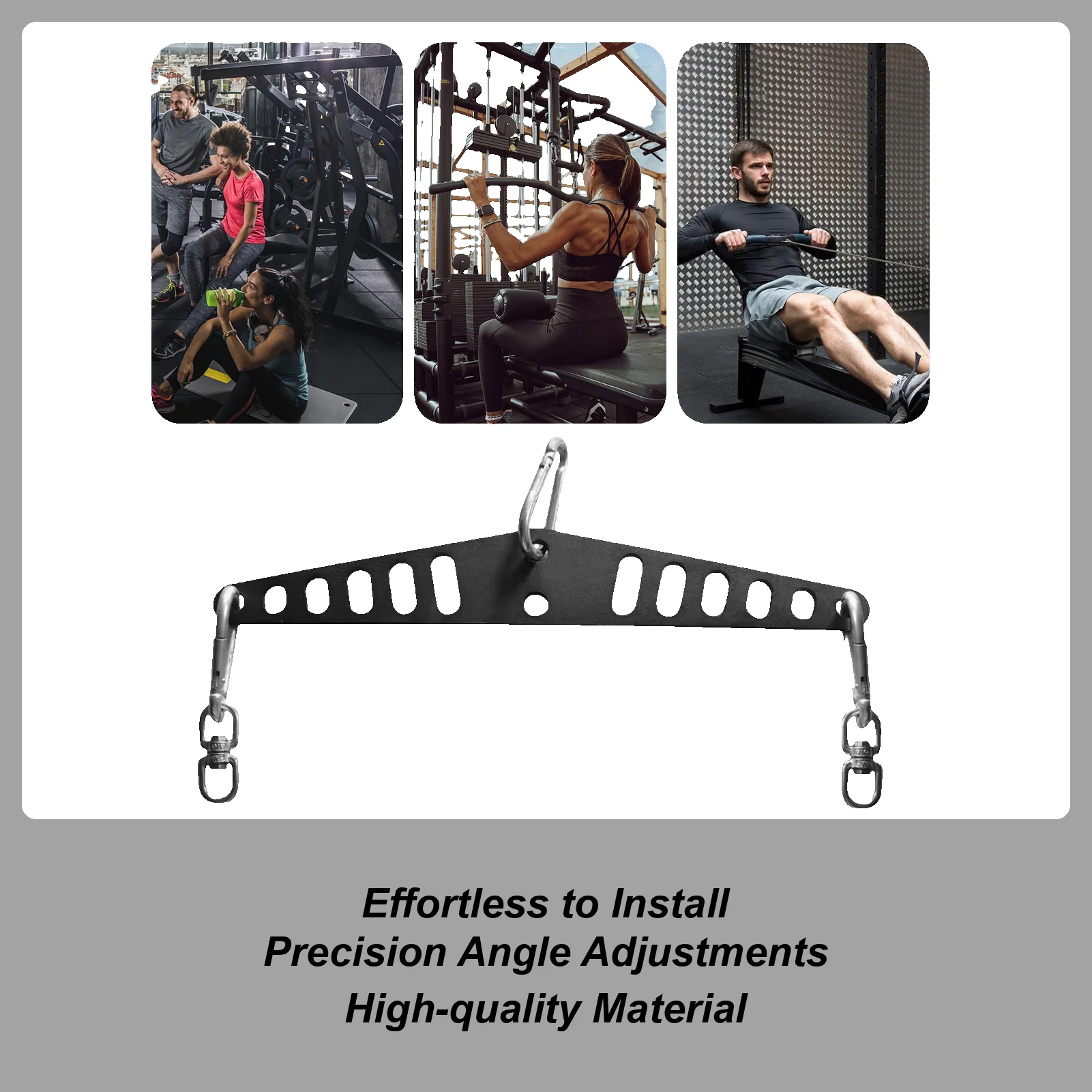 كابل آلة مرفق نظام البكرة محول لوحة توفير المساحة متعدد الفتحات آلة الانسحاب موصل للتدريب في صالة الألعاب الرياضية المنزلية #5