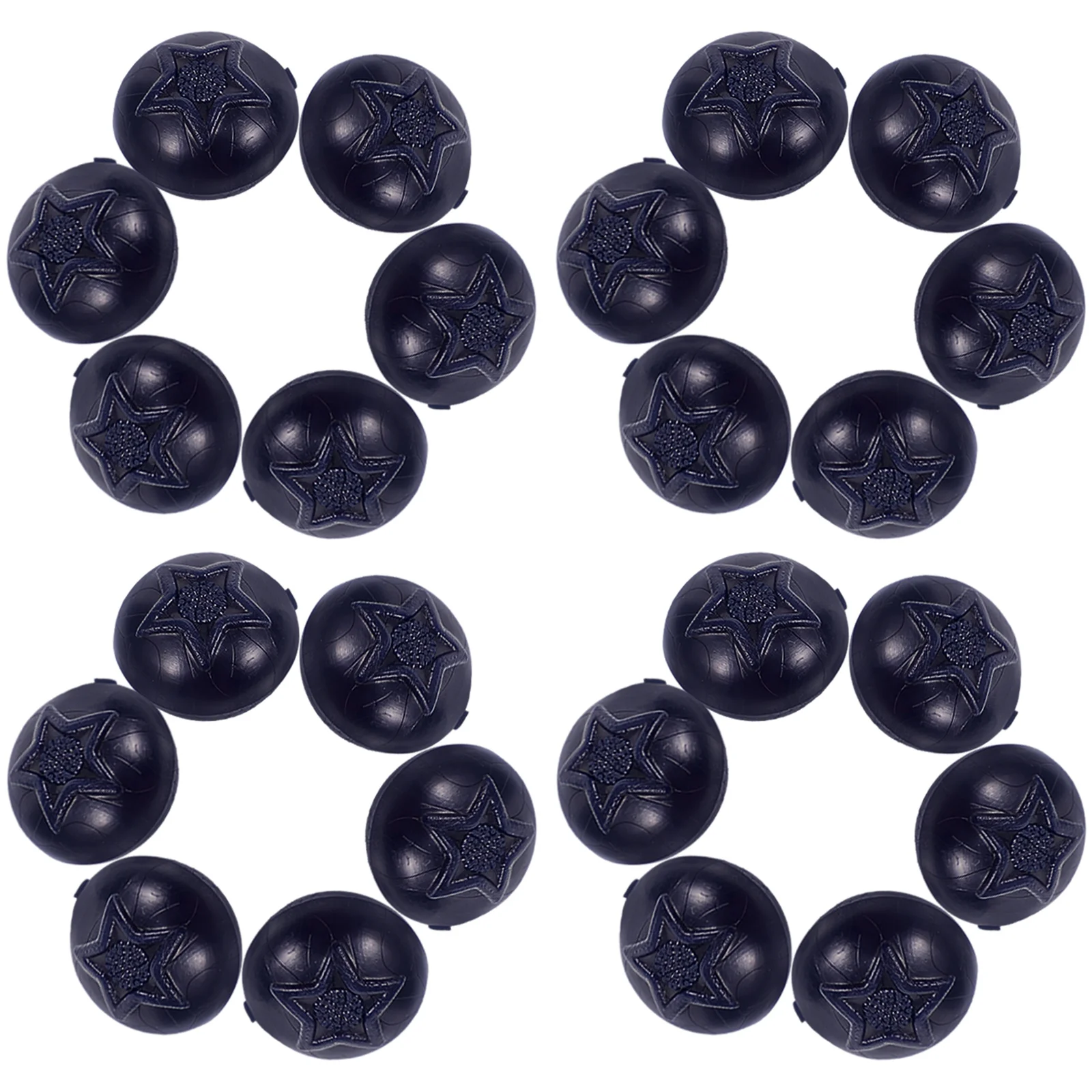 50 Pcs Simulation Blueberry Scene Blueberries Adornment Artificial Fruit Decorations Layout Faux Faking Simulated Model Fake