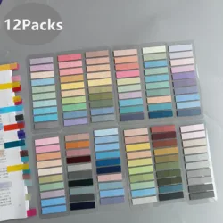 12Packs/Set Transparante Plaknotities Zelfklevende Bookmarker Annotatie Leesboek Clear Tab Kawaii Schattig Briefpapier