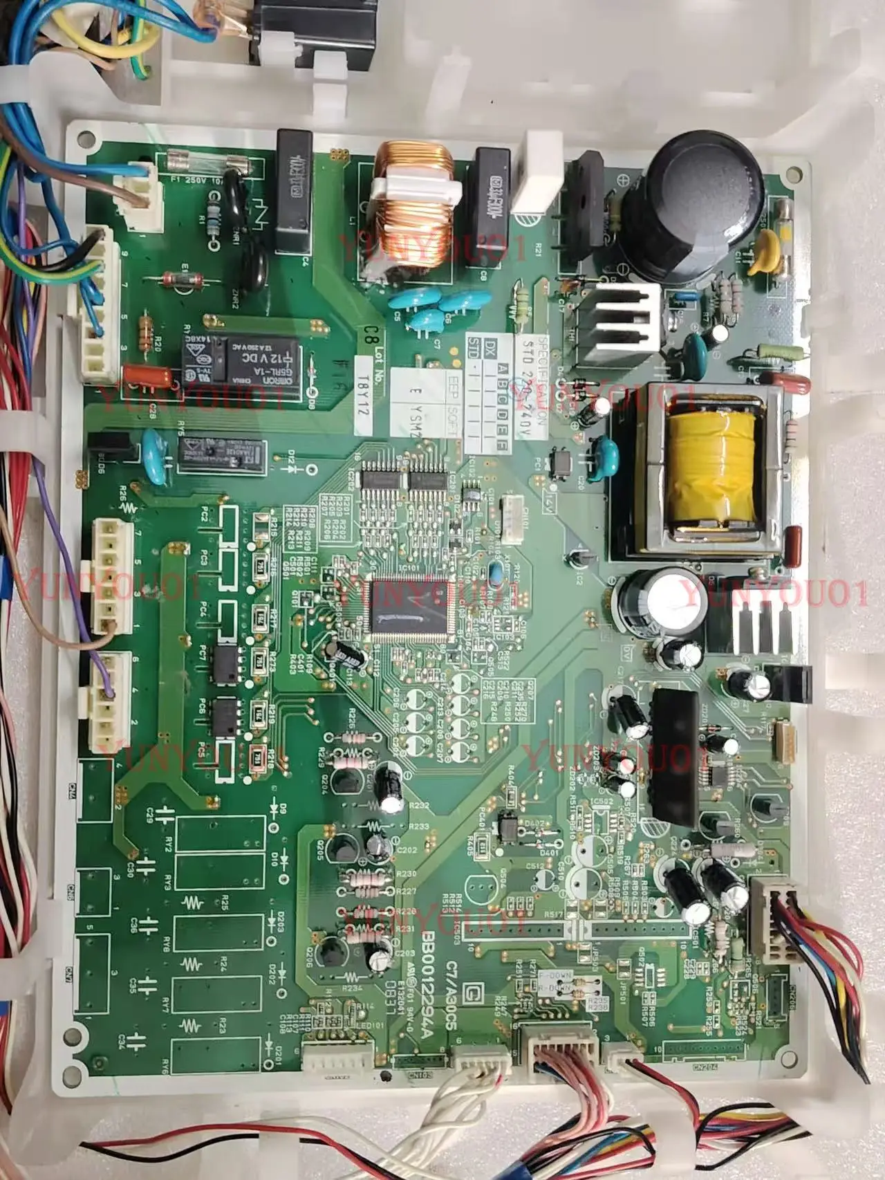For refrigerator R-M700E8H-GS/GBK/GWH main control board and condenser fan set