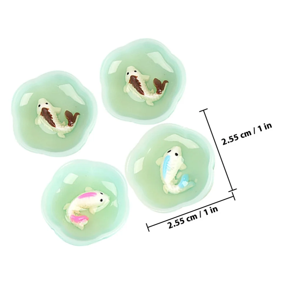 15-teiliges Miniatur-Aquarium-Dekorationsset, detailliertes Kunstharz-Handwerk für Mini-Haus-Innenräume, Desktop-Garten-Layout, Kleinmaßstab-Diorama