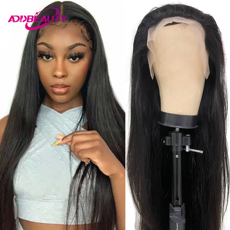 

Straight Human Hair Lace Frontal Wig for Women 13x6 Swiss Lace Frontal Wigs Human Hair Pre-Plucked Hairline 13x4 Human Hair Wigs