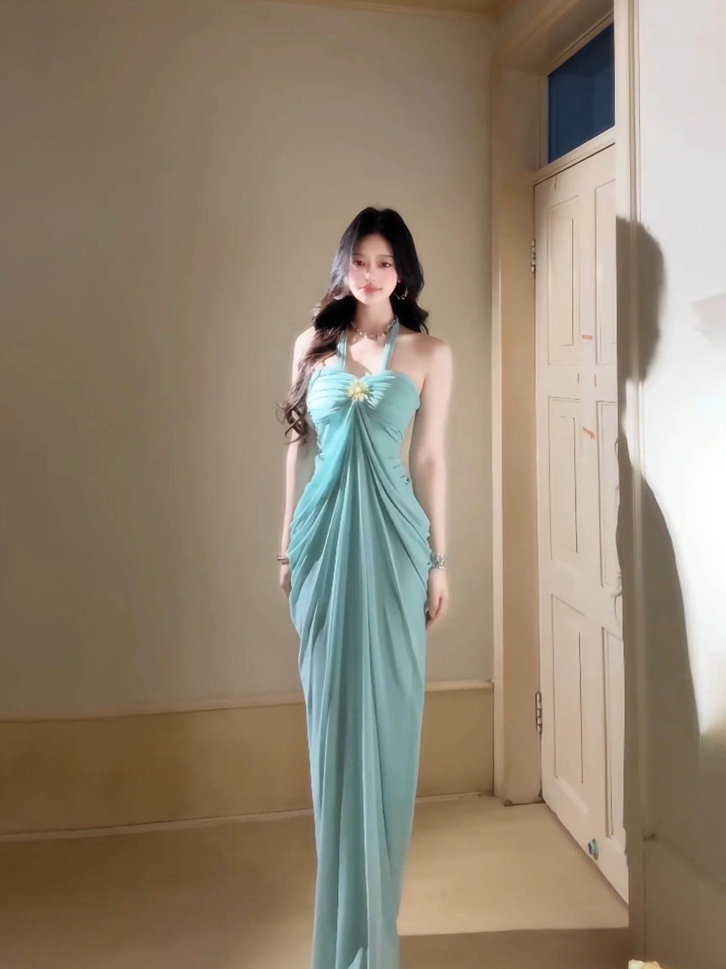 Strandurlaub Blau-Grünes Netzk – Women'S Green Formal Wear Bewertung und Preis