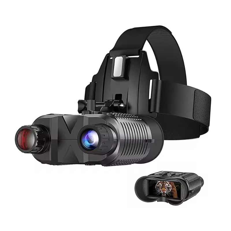 

NV8160 Head Mounted HD Digital Night Vision Binoculars Suitable For Full Dark Infrared Hunting Ultra Wide Field Of View 1080P