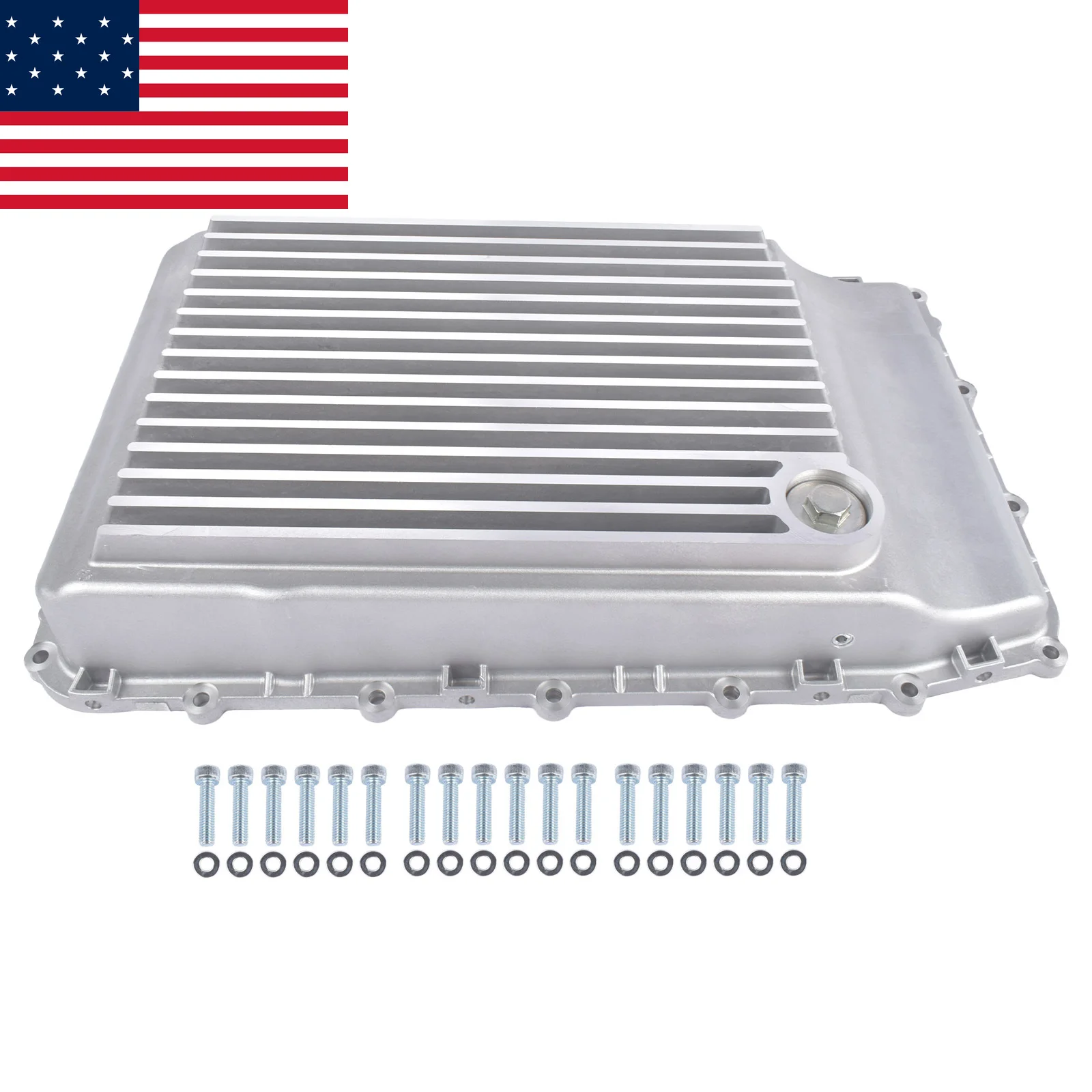 AP03 328053200 10R80 Heavy-Duty Cast Aluminum Shallow Transmission Pan (Raw) for Ford 2017-UP F150, 2019-UP Ranger and 2018-UP Mustang