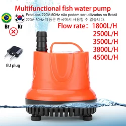 30/45/60/85/110w Fish Tank Bottom Suction Submersible Pump Mute Pump Multi-functional Small Suction Pump with Joint