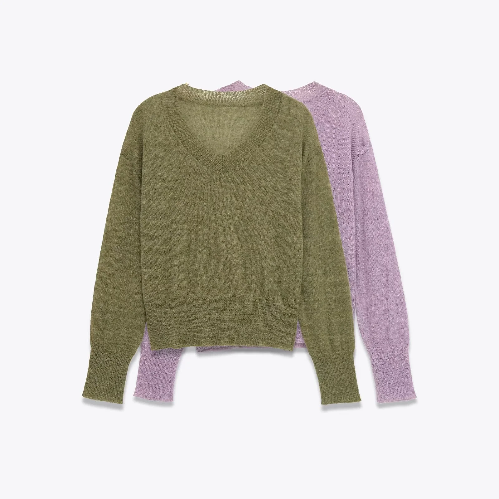 2025, Herbst Neue frauen Tragen Lässige Mode Einfache und Lose Vielseitig V-ausschnitt Langarm Abnehmen Gestrickte Pullover