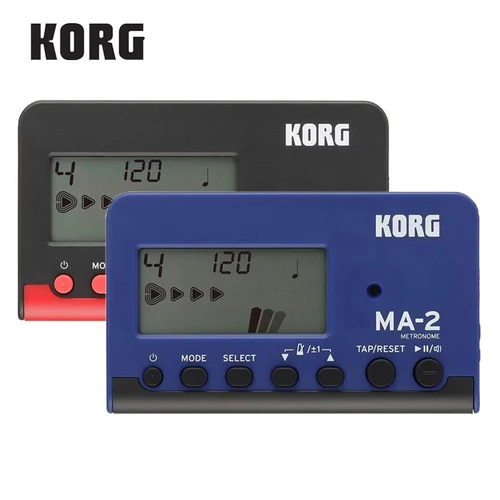 KORG MA-2 MA2 metrónomo Digital multifunción guitarra metrónomo individual conteo de batidos visuales metrónomo, afinador de guitarra y bajo MA2