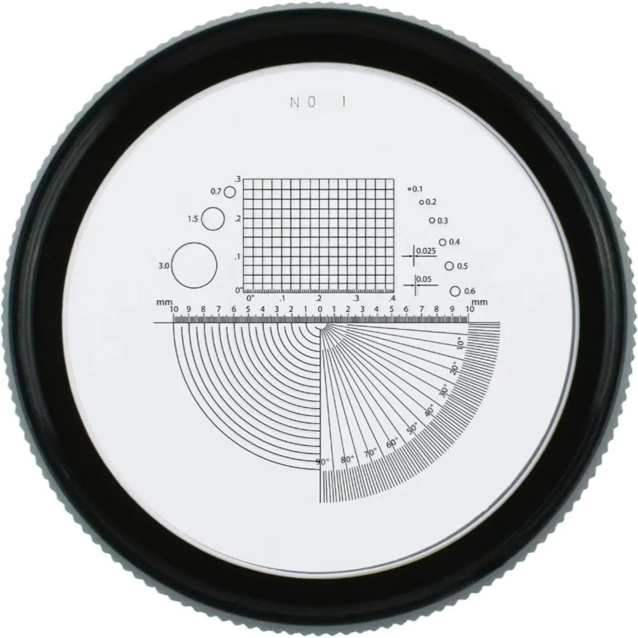 10X Portable Cylinder Scale Magnifier Measuring Scale USB Rechargeable Optical With LED Light Measurement