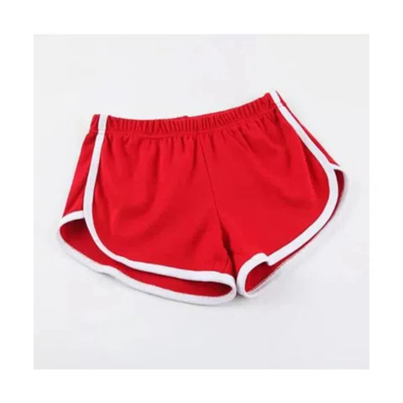 Summer New Striped Patchwork Casual Shorts Elastic Waist Solid Irregular All-match Youth Shorts Vintage Fashion Women Clothing