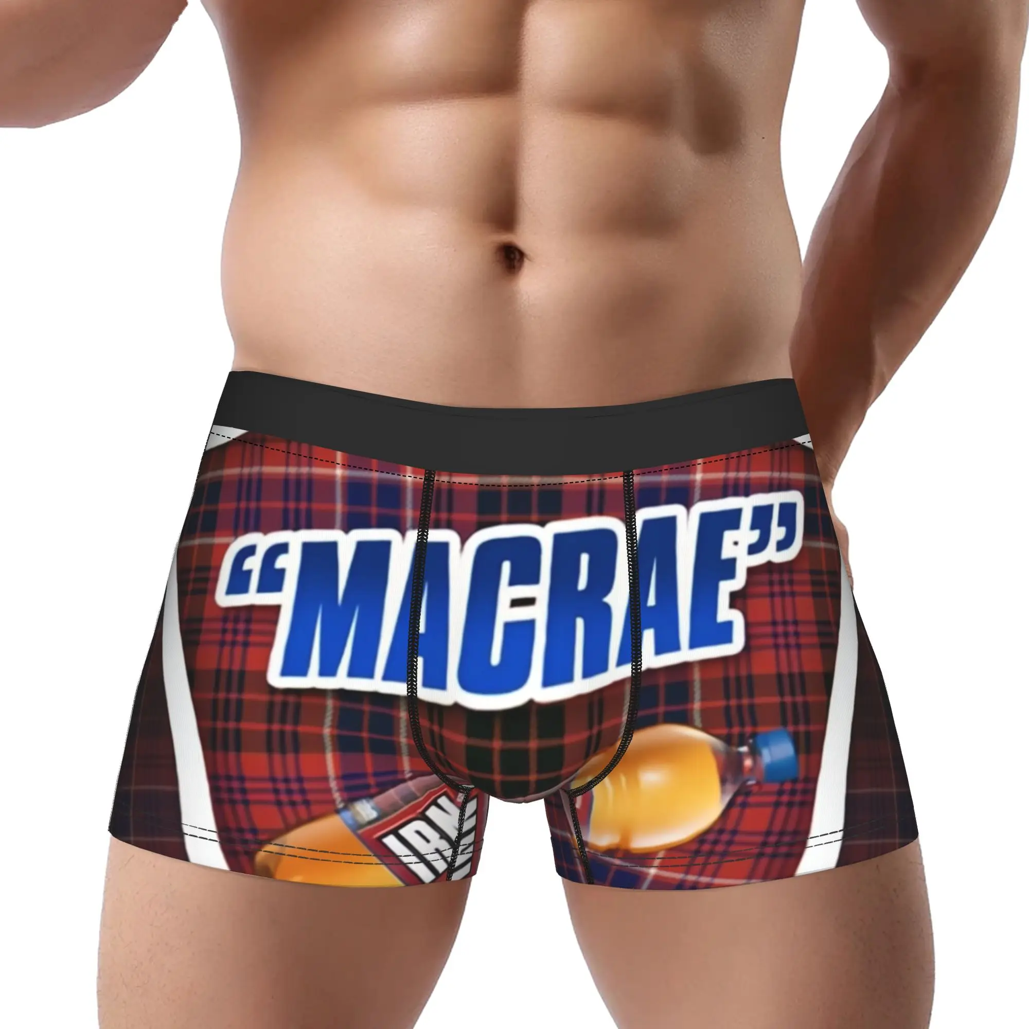 

iIrn Bru MacRae Tartan Shield iIrn Underpants Homme Panties Male Underwear Comfortable Shorts Boxer Briefs