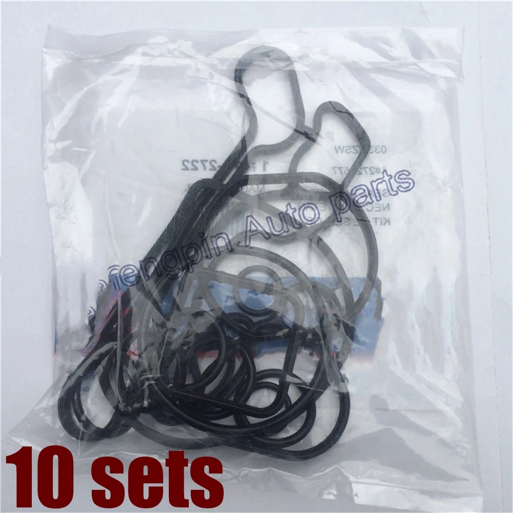 (10set/lot)Cooling System Seal Oil Cooler Gasket Seals # 24445723 55354071 For Chevrolet Cruze 1.6L 1.8L Sonic Astra Zafira