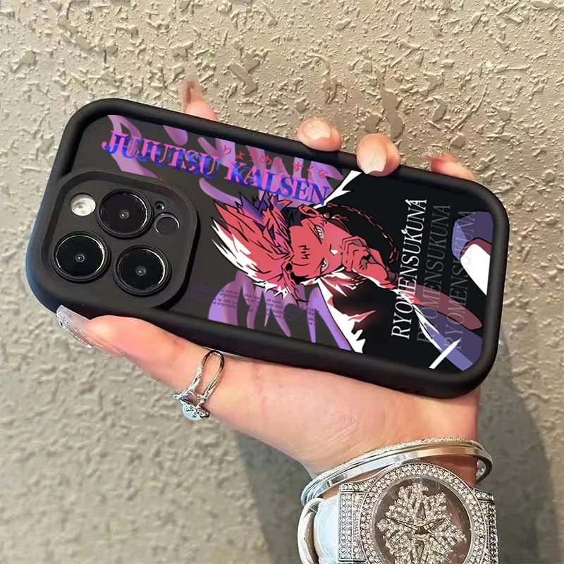 J-Jujutsu Kaisen Phone Case For Samsung Galaxy S20 S21 Plus Ultra FE Note 20 Ultra A26 A34 A05 A05S A13 A24 A25 A53 A52 Cover