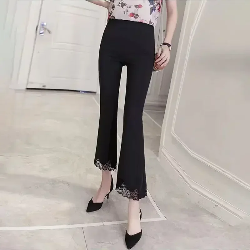 

Skinny Pants for Women Trends 2024 Leggings Slim Woman Trousers Flare Xxl Slacks Harajuku Outfits Vintage Chic and Elegant Nylon