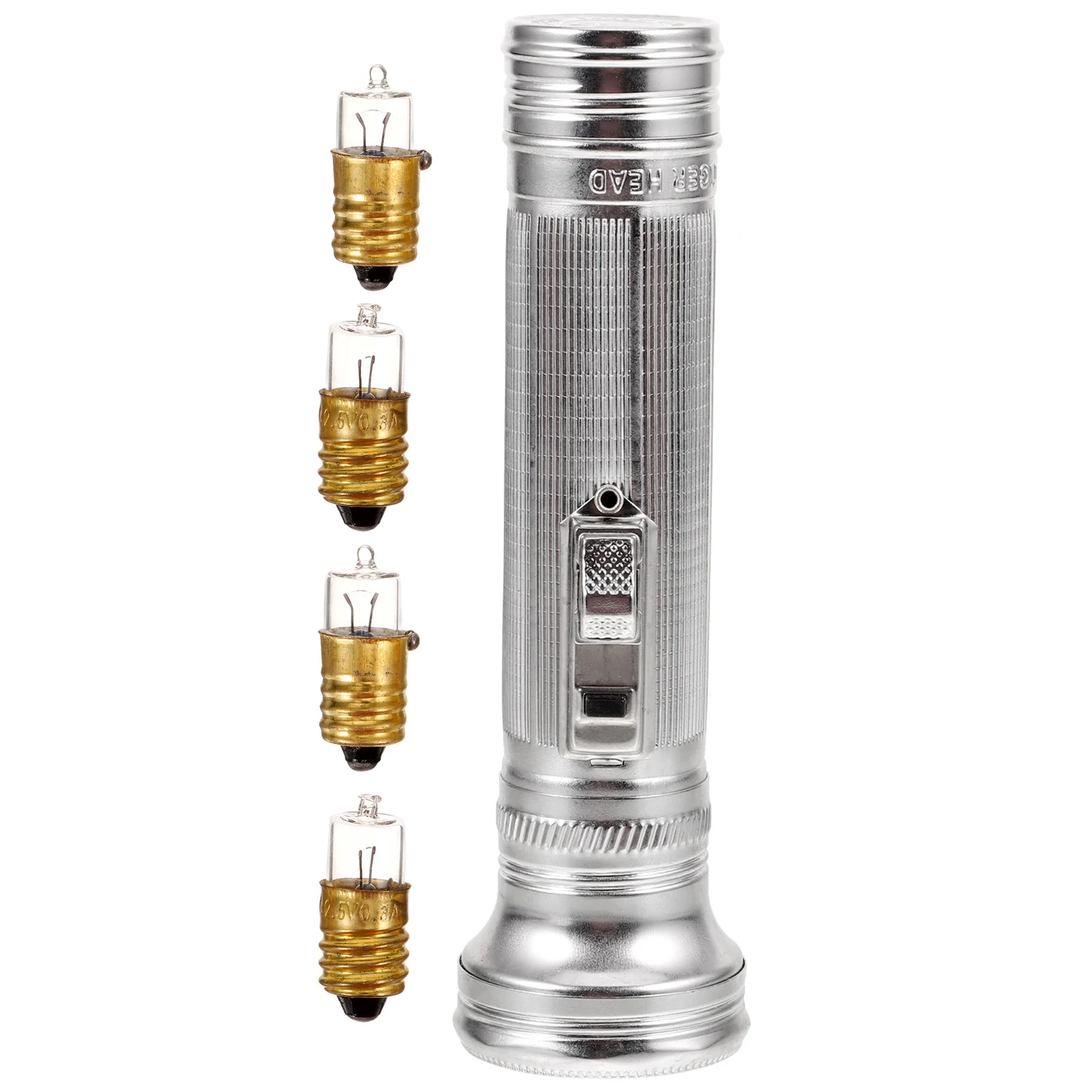 

Metal Old-Fashioned Flashlight Portable Compact Small Outdoor Vintage Style Bright LED Light Suitable for Camping