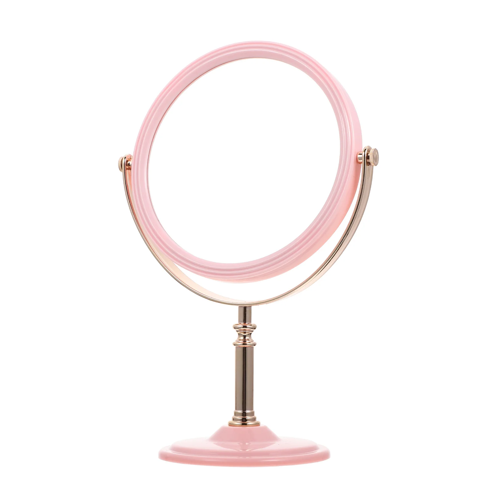 Double-Sided Round Makeup Mirror for Women Elegant Desktop Dressing Table Mirror High-End Material Clear Reflection Daily Use
