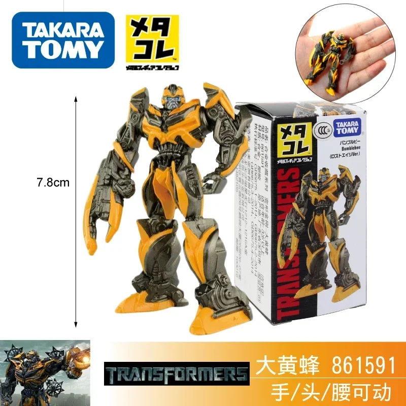 Original takara tomy tomica anime figura liga boneca transformadores optimus prime bumblebee megatron transformadores brinquedos para crianças