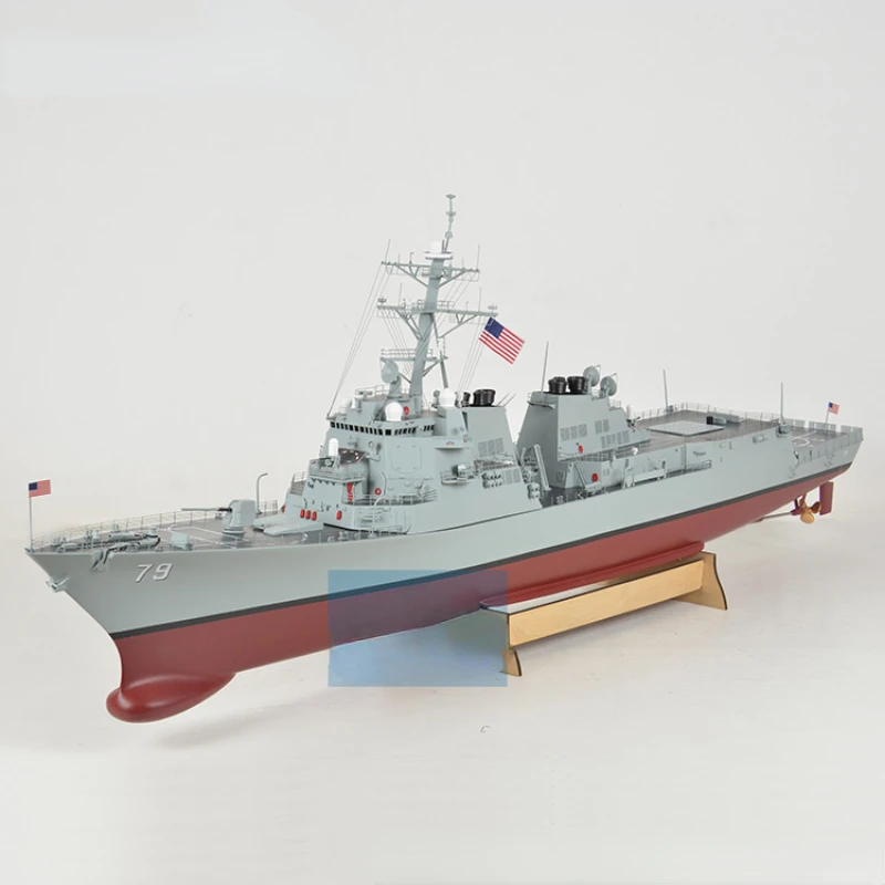 RC Warship Model Navy Burke Class Missile Destroyer 1/144 Large Finished Ship Warship Model