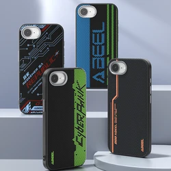 For iPhone 16E 2025 Case Magsafe Slim Metal Lens Magnetic Suction iPhone 16E Case Cover Shockproof SE4 Anti-Fingerprint Grip
