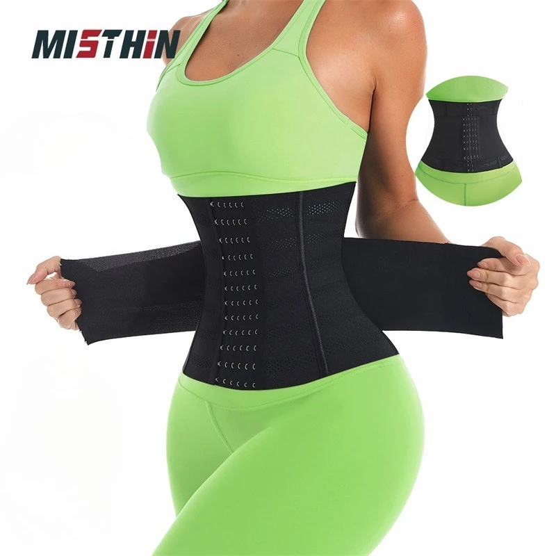 

Корсет-утяжка MISTHIN для женщин, двухслойный, с поддержкой груди, стальные костяшки, для коррекции фигуры