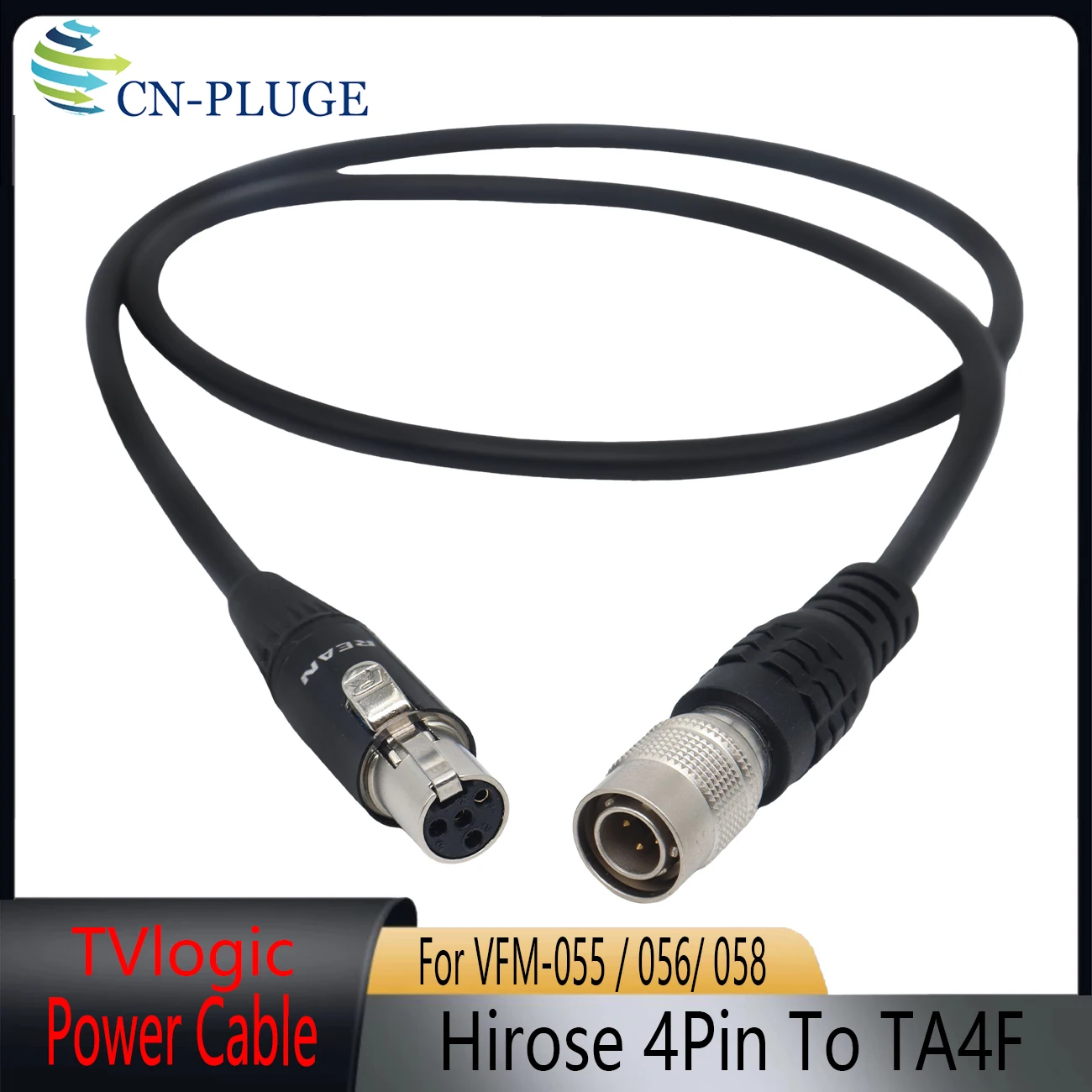 Hirose 4Pin to TA4F 4pin Mini XLR Power Cable for Sony Venice Camera To TVLogic VFM-056W VFM-058W F-7H Monitor