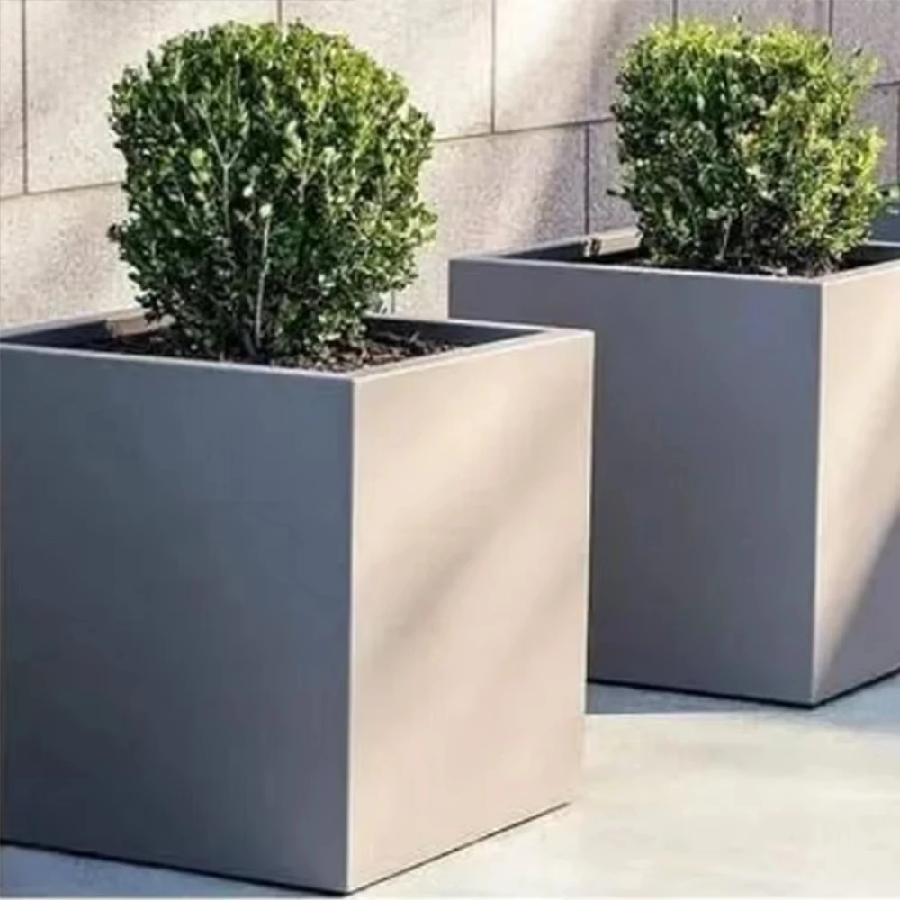Potting Tray Floating Wall Corten Steel Metal Molds Large for Outdoor Smart Planter Boxes Levitating Plant Self Watering Pot