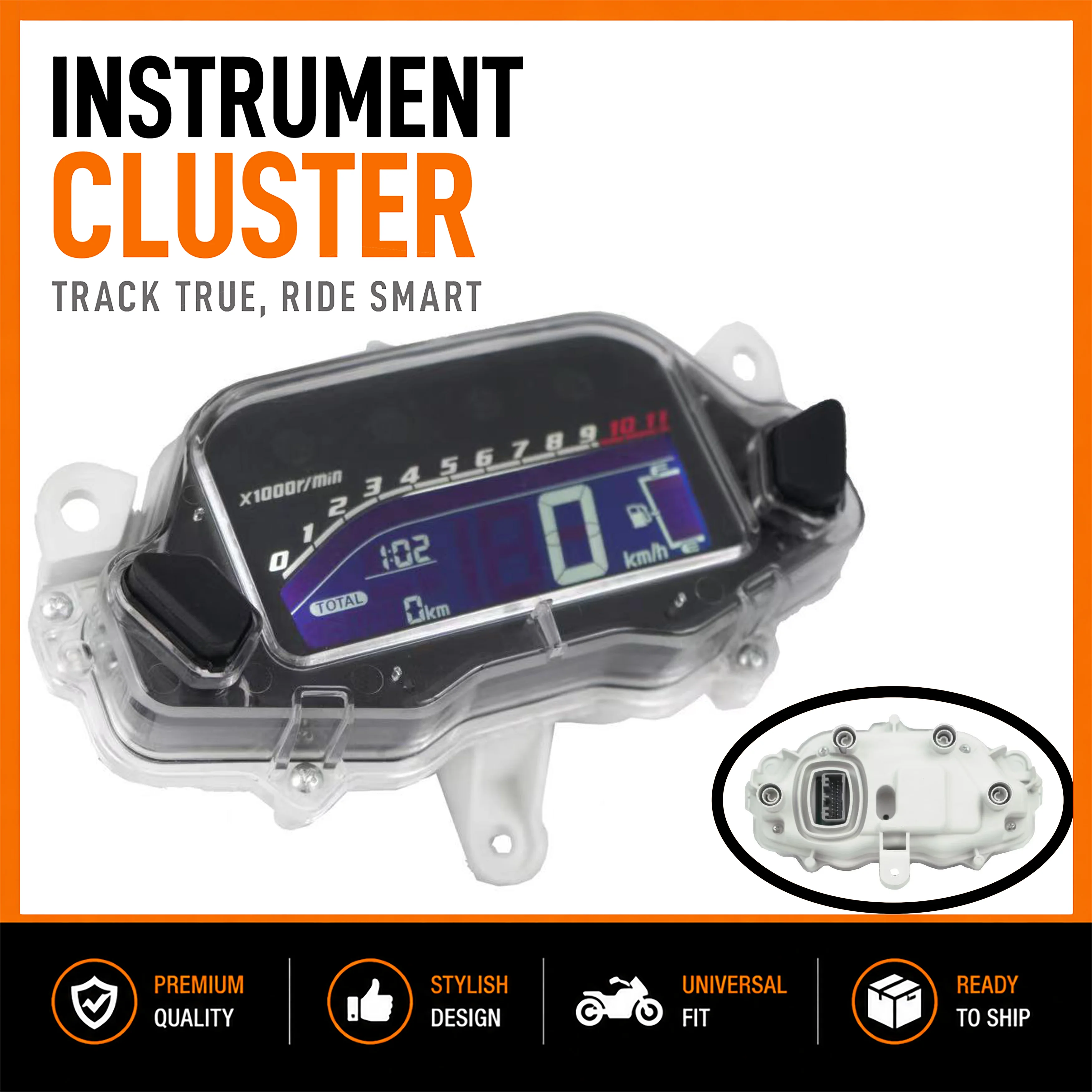 Digital Motorcycle Multifunctional Speedometer Dashboard Mileage Oil Level Indicator Gauge For Honda CG150 CG160 Titan
