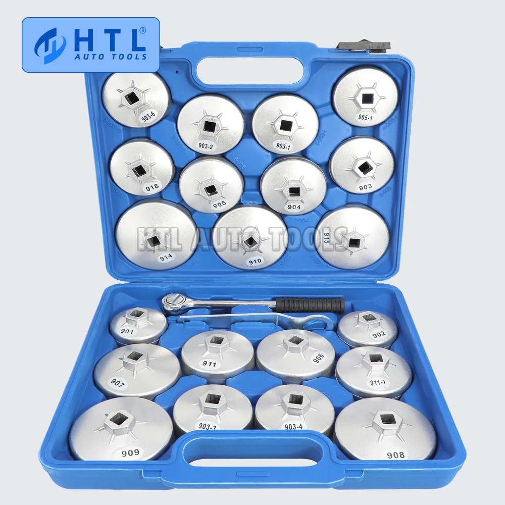 

23 Pcs Car Oil Filter Cap Removal Wrench Socket Set23 Pcs Ca 1/2 "square Drive Wrench Ratchet Spanner Car Hand Auto Remover Tool