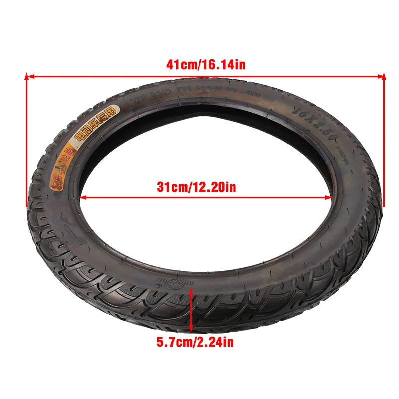 16 inch tire 16x2.50 inner tube outer tire, suitable for folding bicycle electric bicycle tire parts