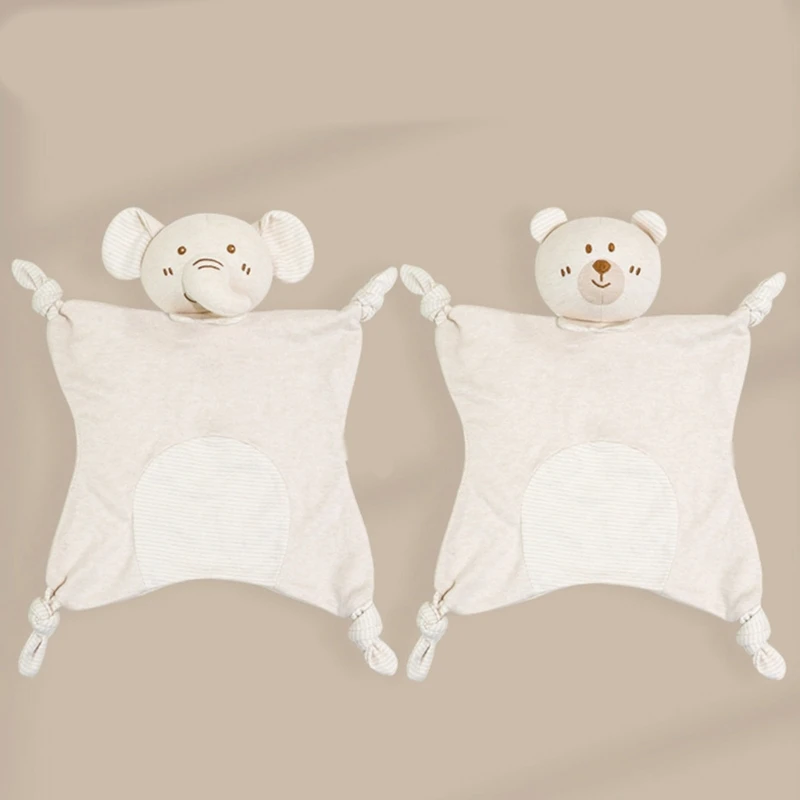 

Baby Infant Cartoon Animal Lion Rabbit Elephant Appease Towel Soft Comforting Blanket cotton Drooling Soother Towel for Newborns