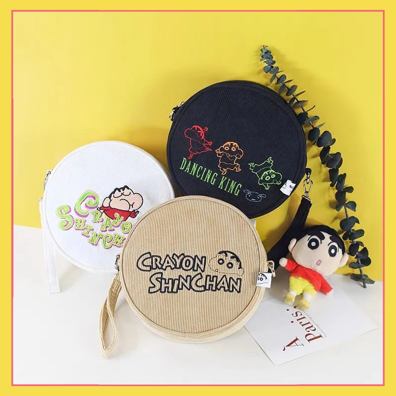 

Anime Crayon Shin chan Crossbody Bag Cute Canvas Bag for Men and Women Nohara Shinnosuke Same Style Cartoon Shoulder Bag