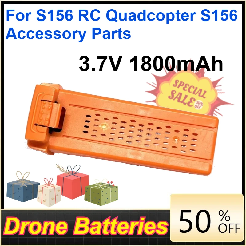 

3.7V Li-Ion Drone Battery 1800mAh Two Colors for S156 RC Quadcopter Replacement Batteries S156 Accessory Parts
