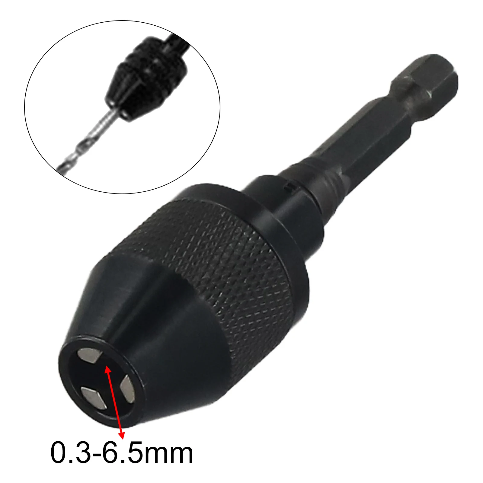 

1/4 Inch Keyless Chuck Conversion Hex Shank Adapter Drill Bit Quick Change Driver Metalworking Drilling Machine Drill Chucks