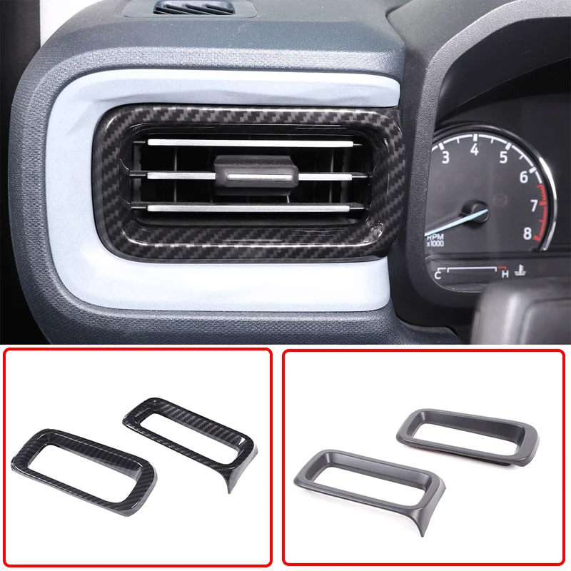 

For 2022 Ford Maverick ABS carbon fiber style car styling car dashboard side air outlet frame sticker car interior accessories