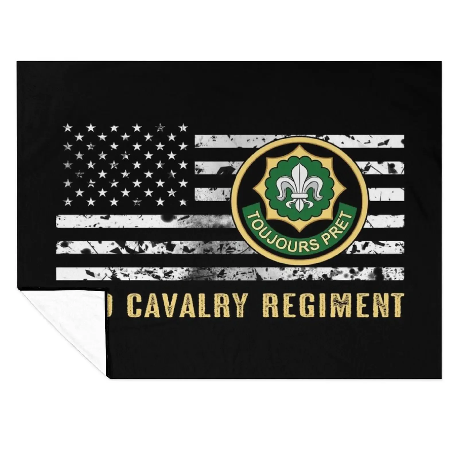 

2nd Cavalry Regiment Throw Blanket Luxury Soft Plaid Hair Tourist Blankets