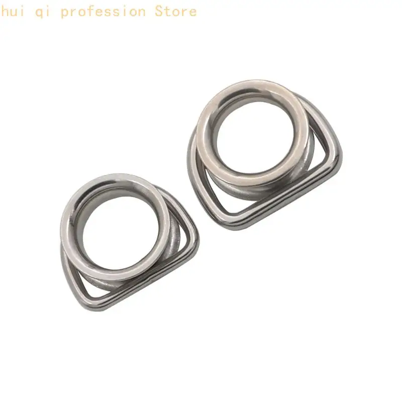 Terrassen-Sonnensegel-Hardware, Edelstahl-Kausch-Eck-D-Ringe, 2-teiliges Set für Außenabdeckungsverbindungen, verwenden Sie H8WE – Detail 3