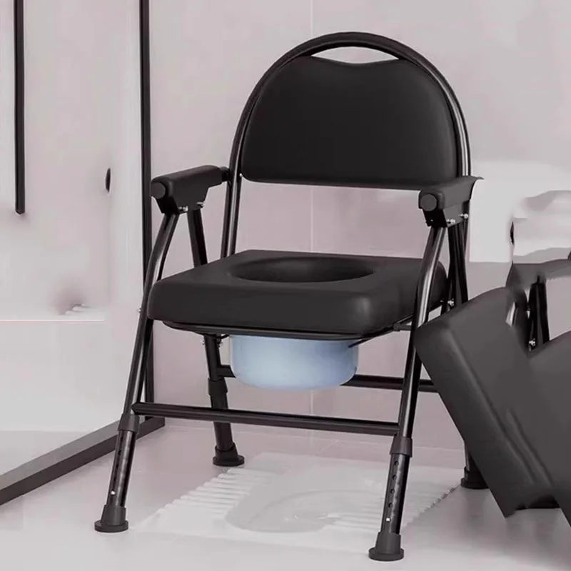 مايندر المسنين كرسي الحمام المحمول خطوة دش ومرحاض مقعد قابل للطي توفير المساحة مصمم سيلا Plegable أثاث الحمام #5