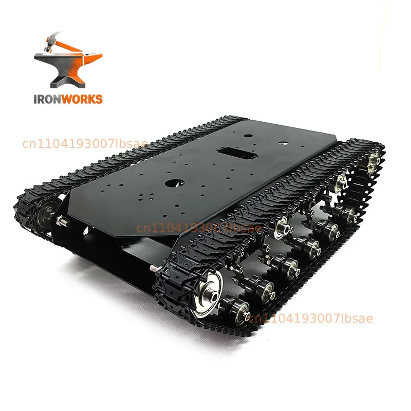 TN70 all-metal tracked tank chassis, suspension shock absorption electric remote control robot off-road obstacle avoidance