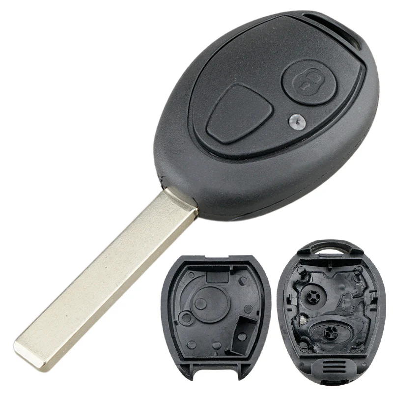 2 Buttons Car Remote Key Shell Uncut Blade Fit for Sport LR3 Discovery BMW MG Mini Cooper