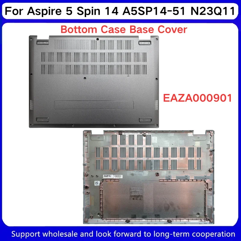 Tampa traseira LCD para Aspire 5 Spin 14, A5SP14-51, N23Q11, cinza, novo