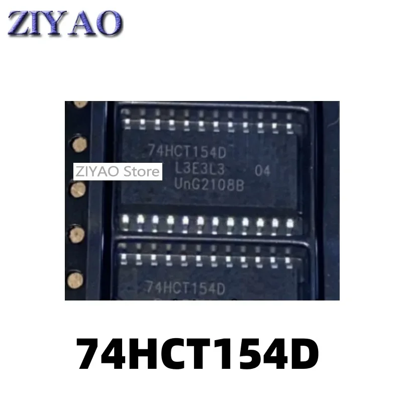 5PCS 74HCT154D SOP24 SMD decoder/multiplexer logic chip IC74HCT154D