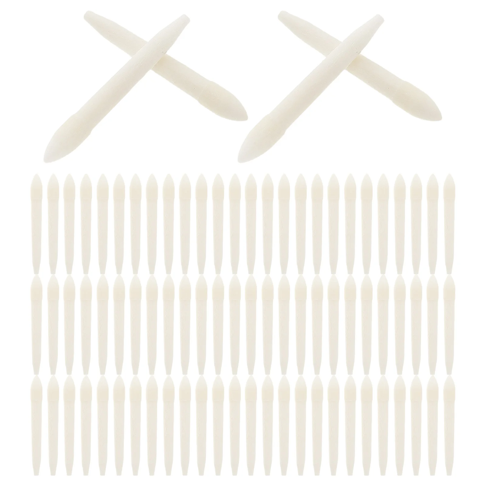 

100Pcs Replacement Marker Pen Tips Dualhead Fine Broad Tips for Oil Based Pens Art Drawing Writing Refillable Marker Nibs