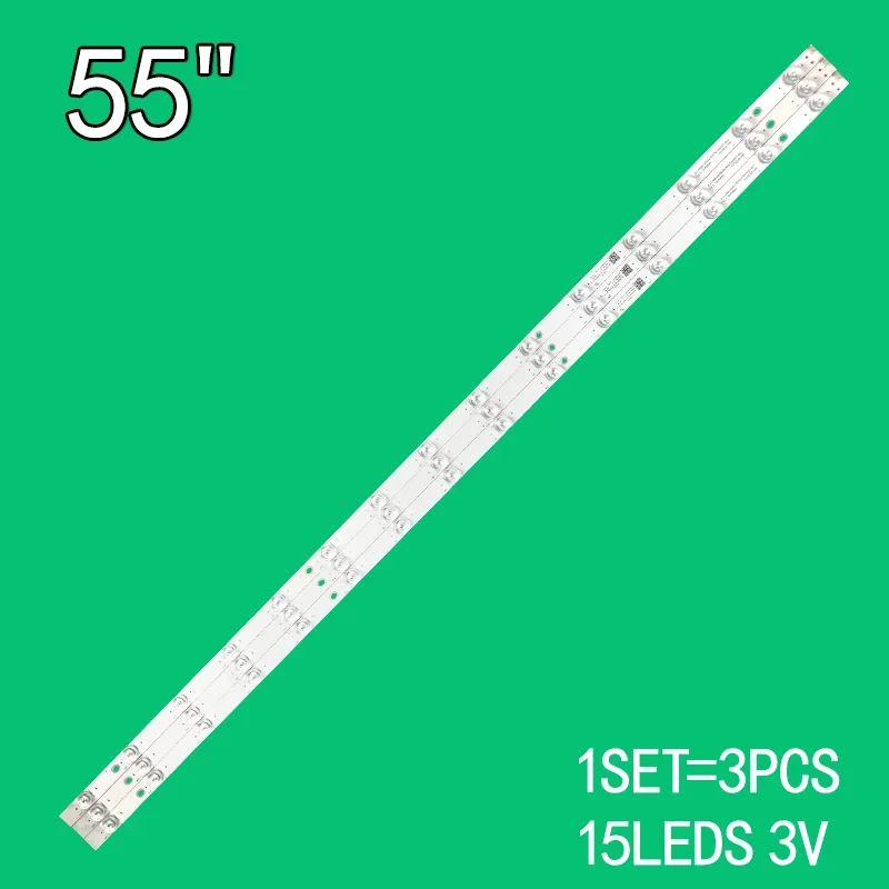 

3pcs/Kit LED backlight For CRH-ZG55G7N30301503919REV1.0 JL.D550F1330-002AS-M_V01 LB-C550Y19-7N-UHG7NLS01-X1 55GM0031U