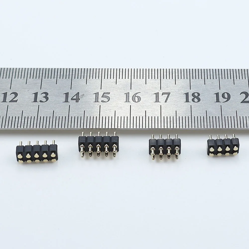 1pc 2.54 Pitch Pogo Pin Male Female Chassis Conductive Pin 8P Battery Charging Connector Power Supply Current Test Spring Pin