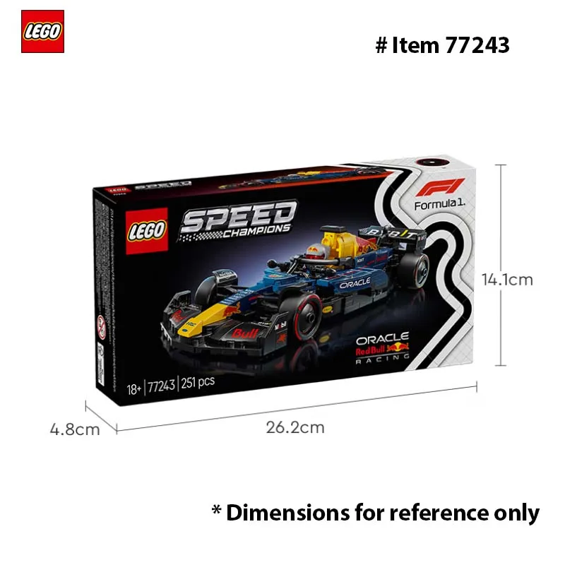 مجموعة نماذج سيارة السباق LEGO 77243 Speed Champions Oracle Red Bull Racing RB20 F1 - مجموعة بناء للبالغين والأعمار 18+ 251 قطعة