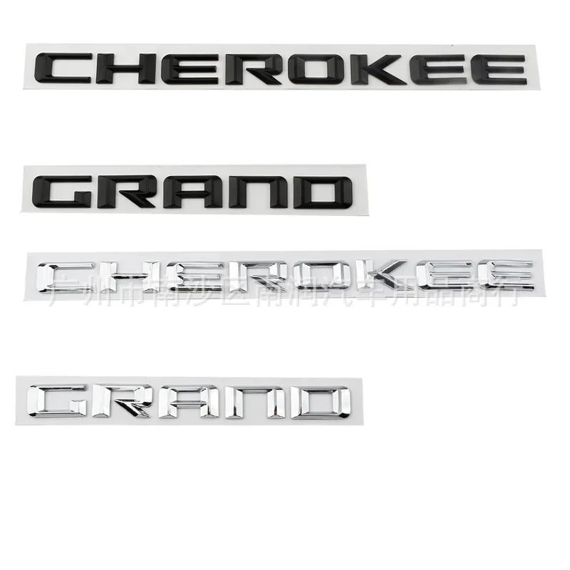 Grand Cherokee Jeep Abs Car Sticker Durable Letter Car Door Stickers For Distinctive Personalization Dedicated To Grape Cherokee