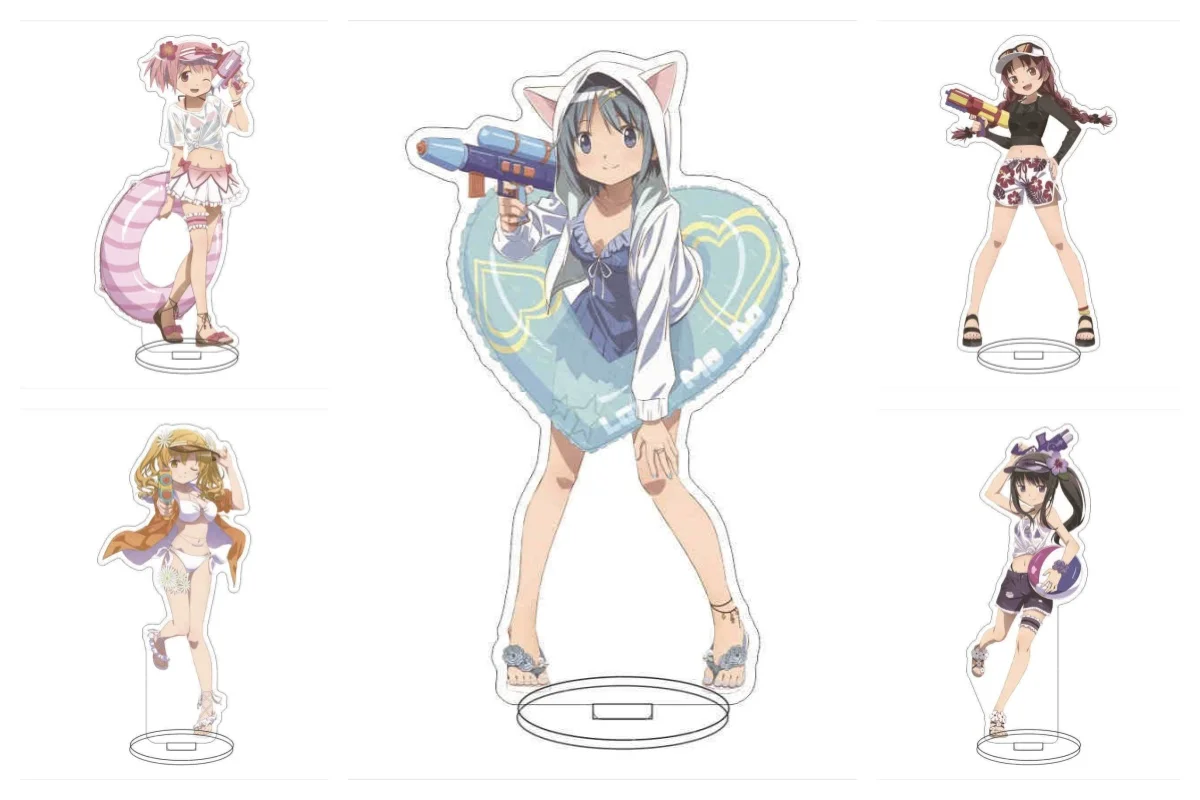 

Anime Puella Magi Madoka Magica brand water gun Acrylic Stand Action Figure Desktop Stand Model Goods Toy Gift