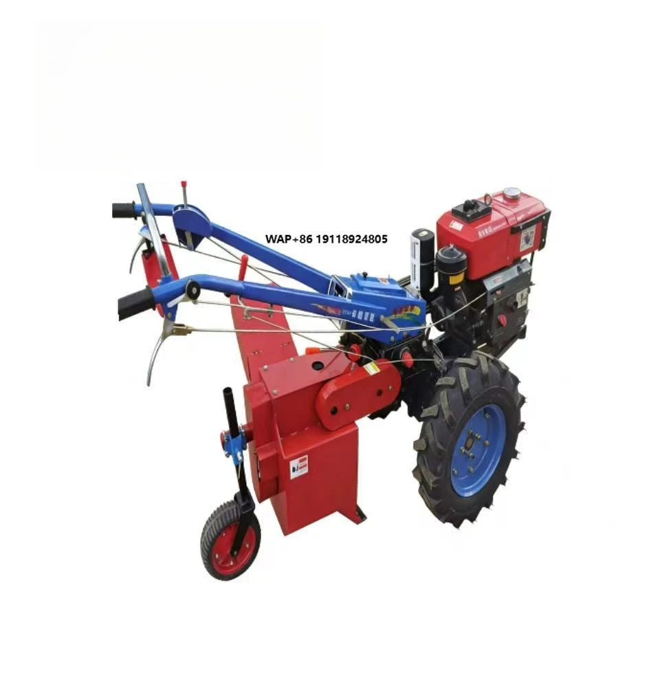 Heavy Duty Grape Vine Burrying Machine Walking Tractor Driven Vineyard Equipment