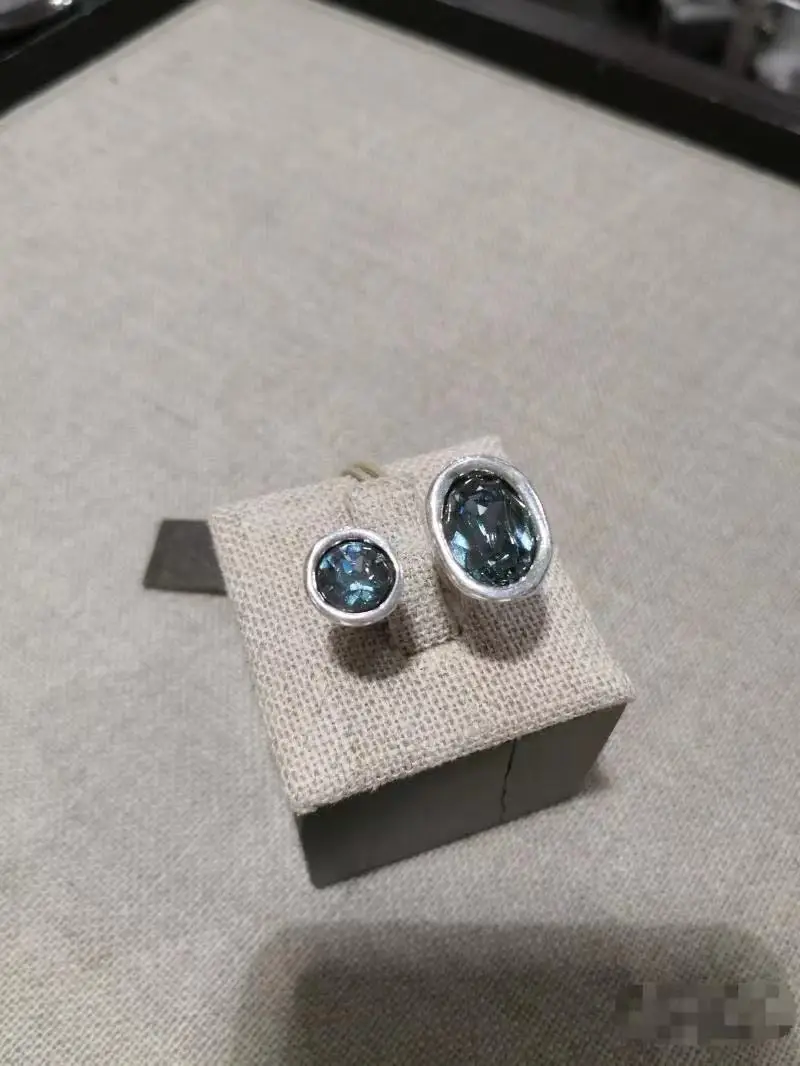 Yisheng alloy bead Crystal stone gem ring, Silver clasp, fashion, with logo, wholesale, new 2021, European fashion gift